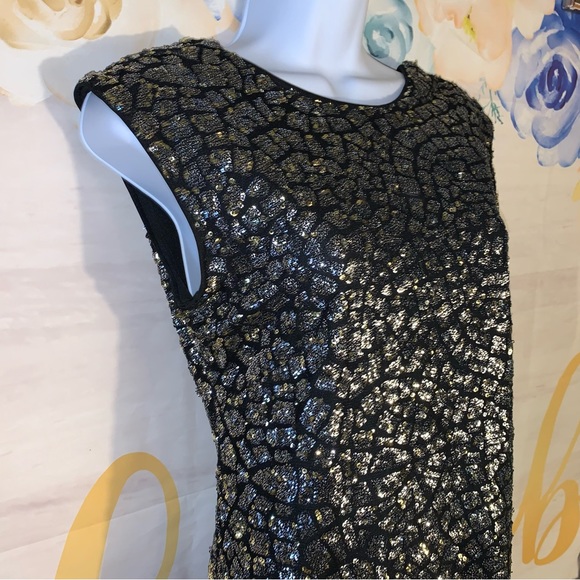 New NWT H&M Conscious Sequin Midi Dress Cocktail Party Dress - Picture 3 of 7